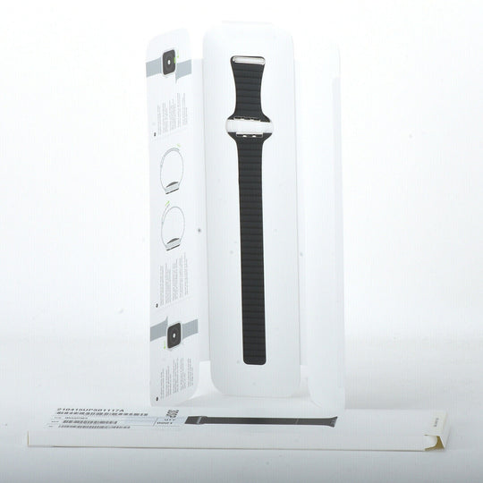 Apple Leather Loop Band - Soft Venezia Leather - Black (Size L)