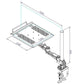 DLAC2 Laptop Desk Mount Stand Tray Arm with C Clamp