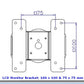DW630_KB  VESA Compatible Add-On Keyboard Tray for Monitor mount or Wall