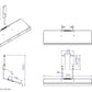 DW630_KB  VESA Compatible Add-On Keyboard Tray for Monitor mount or Wall