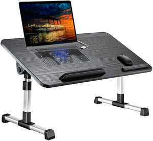 iMounTEK Laptop Lap Desk Adjustable Foldable Stand with Mouse Pad (Black)