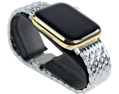 Apple Watch Series 8 (2022) GPS/Cellular A2774  - 45mm Stainless Steel - Custom 24K Gold Finish - Techable