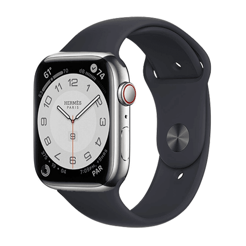 Hermes Apple Watch Series 7 GPS/ Cellular 41 mm - Stainless Steel - Bl Hermes Apple Watch Series 7 GPS/ Cellular 41 mm - Stainless Steel - Bl