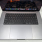 MacBook Pro (2021) 16-inch – Apple M1 Max 32-Core GPU – 64GB RAM 2TB SSD – 44 Cycles • 98.3% BH