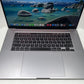 MacBook Pro (2019) 16-inch – Intel Core i9 2.4GHz • Radeon Pro 5300M – 16GB RAM 512GB SSD – Read