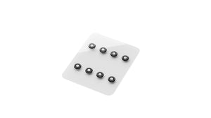 UltraGlide Universal dot Glasss Skates 8 pieces 0.7mm Thick Rounded DIY