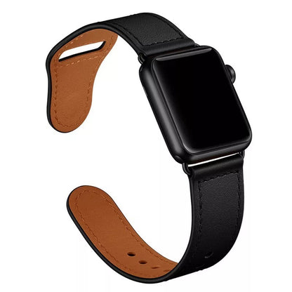 Leather Apple Watch Band For iWatch Series 4 – 8 Two-Piece Strap