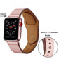 Leather Apple Watch Band For iWatch Series 4 – 8 Two-Piece Strap