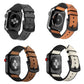 Leather + Silicone Apple Watch Band – Series 2-8 • 38-45 mm – Hybrid Comfort