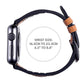 Leather + Silicone Apple Watch Band – Series 2-8 • 38-45 mm – Hybrid Comfort