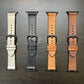 Leather + Silicone Apple Watch Band – Series 2-8 • 38-45 mm – Hybrid Comfort