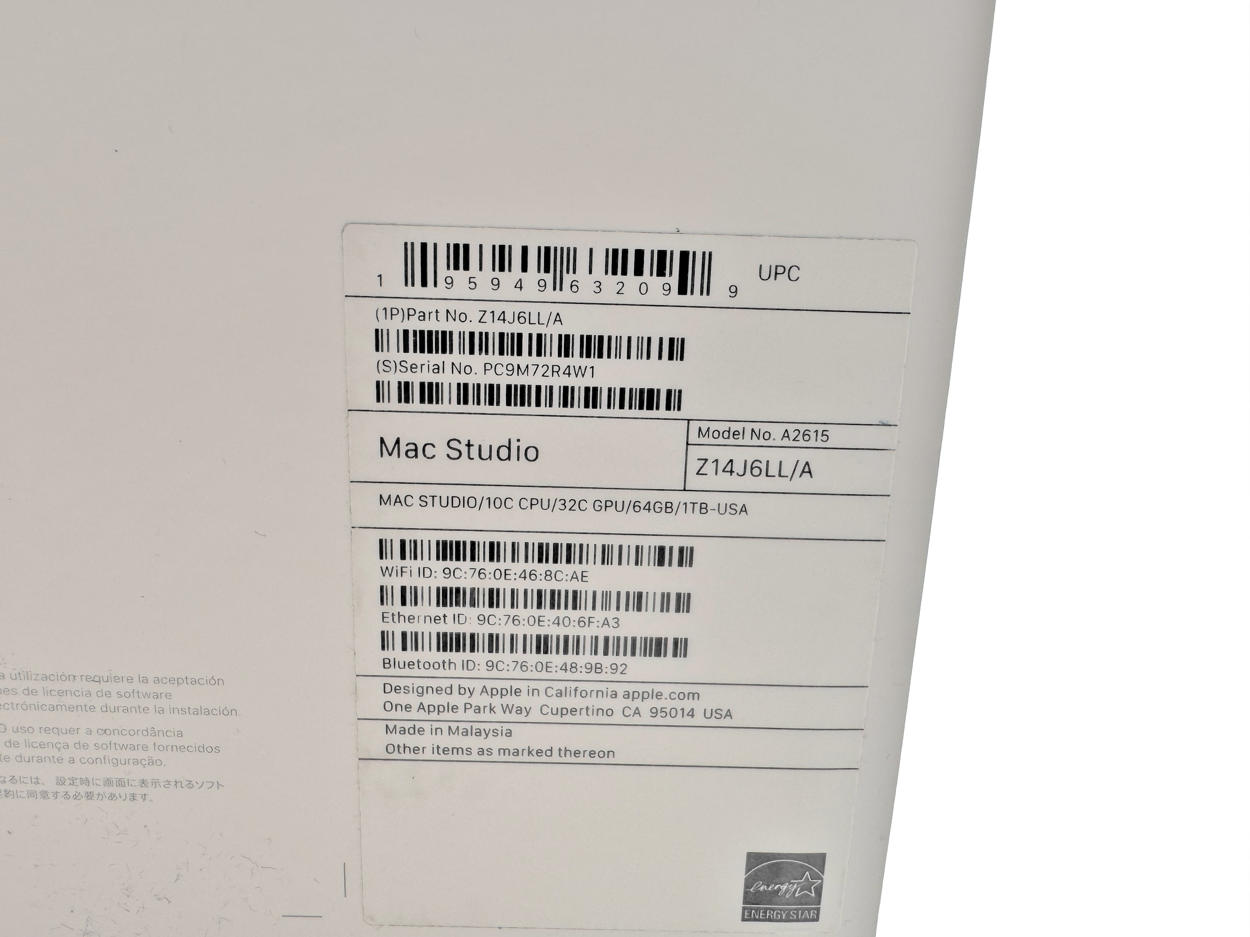 Mac Studio M1 Max 64GBメモリ 1TB SSD Refurbished Mac Studio Apple M1 Max Chip with 10‑Core CPU