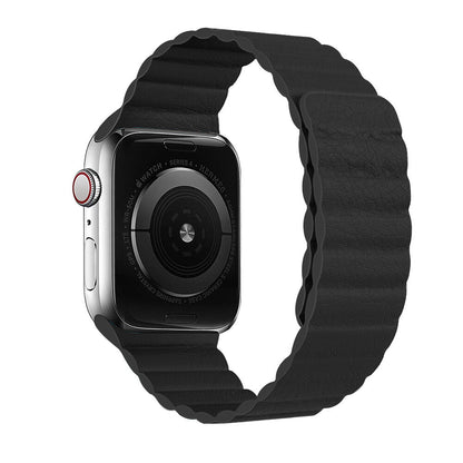 Luxury Magnetic Leather Loop Wristband for Apple Watch