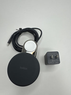 Belkin BoostCharge Pro 2-in-1 Wireless Charging Dock | MagSafe Compatibility | Adjustable Stand | 15W Fast Charge