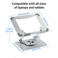 Metal Laptop Stand Riser Foldable | Techable