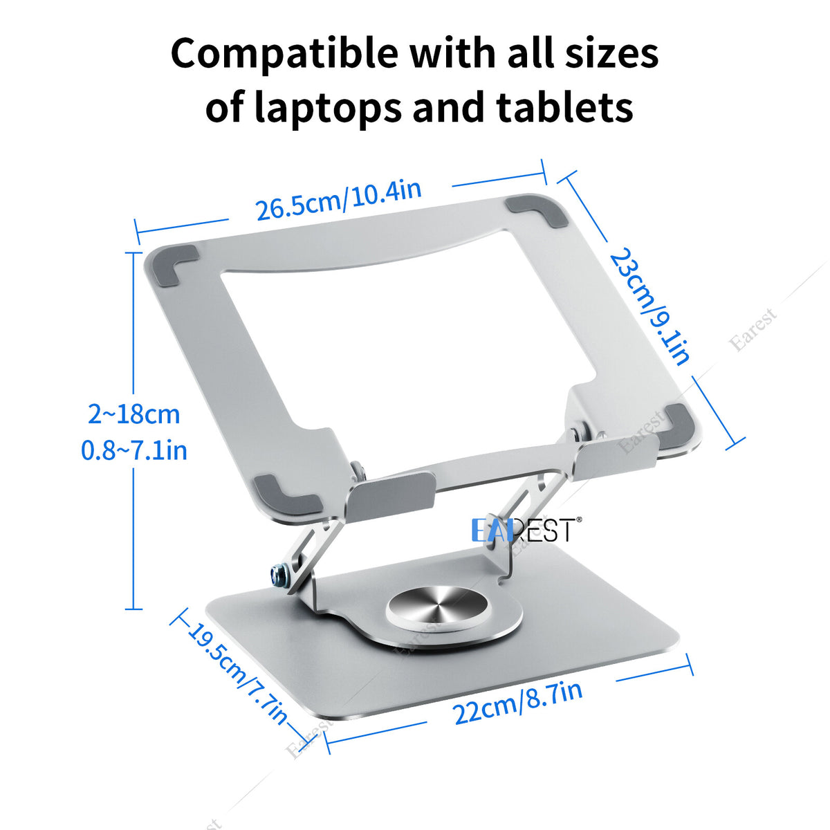 Metal Laptop Stand Riser Foldable | Techable