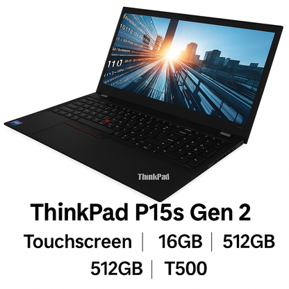 Lenovo ThinkPad P15s Gen 2 – 15.6" Touchscreen i7-1165G7, 16GB RAM, 256GB SSD, NVIDIA T500