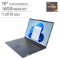 Lenovo IdeaPad Slim 5 - 16″ Touchscreen – AMD Ryzen 7 8845HS – 16 GB RAM / 1 TB SSD –  Grey