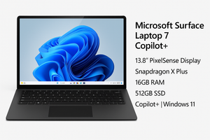 Microsoft Surface Laptop 7 Copilot+ 13.8 Inch | Snapdragon X Plus | 16GB 512GB