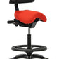 Performer Stealth Chair Series Studio Stool With Backrest
