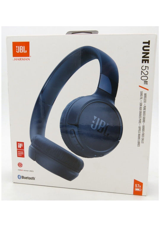 JBL Tune 520BT Long‑Battery Wireless On‑Ear Headphones