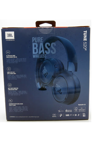 JBL Tune 520BT Long‑Battery Wireless On‑Ear Headphones