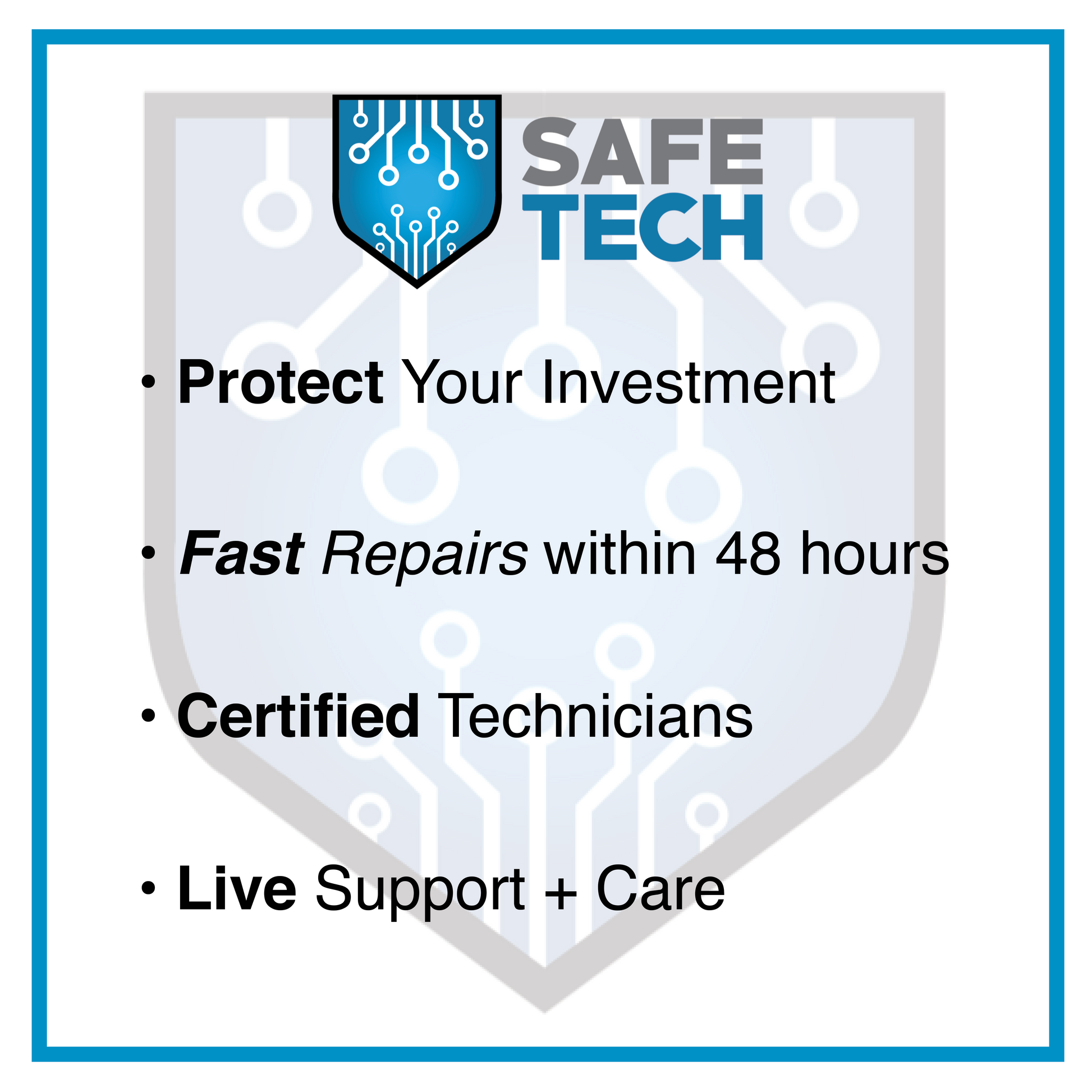 SafeTech Warranty Protection Plan - Up to $1000 - Techable