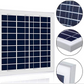 ACOPower 15W 12V Solar Charger Kit, 5A Charge Controller with Alligator Clips