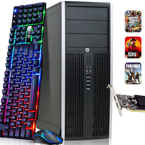 HP Tower Compaq Business Gaming Desktop Intel 3.20GHz 256GB SSD + 500GB HDD