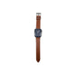 Hermes Apple Watch Series 7 GPS/ Cellular 45 mm - Stainless Steel - Brown Faux Leather Watch Band