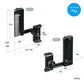 UStand - Sticker Free LapDock Side Mount Phone Holder