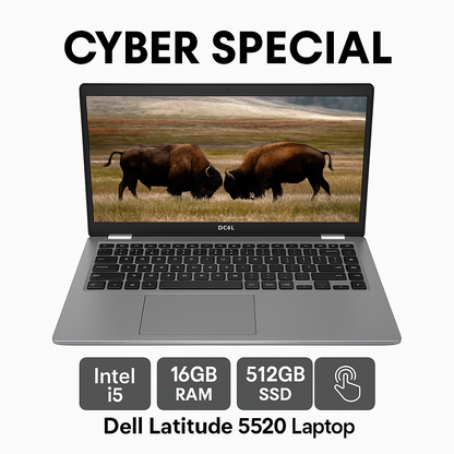 Dell Latitude 5520 – 15.6" Touchscreen Laptop – Intel Core i5 – 16GB RAM – 512GB SSD – Used