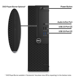 Dell OptiPlex 3050 Desktop – 1 TB Storage – 32 GB Max RAM - Very Good Refurbished