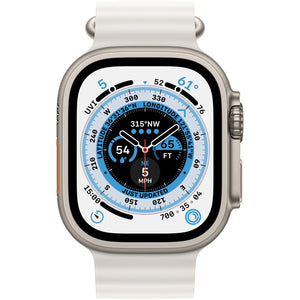 Apple Watch Ultra 49mm Titanium | GPS + Cellular | Ocean Band (White) – Open Box / Excellent