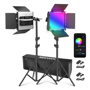 NEEWER 2 Pack Upgraded RGB 660 PRO II LED Video Light - Techable