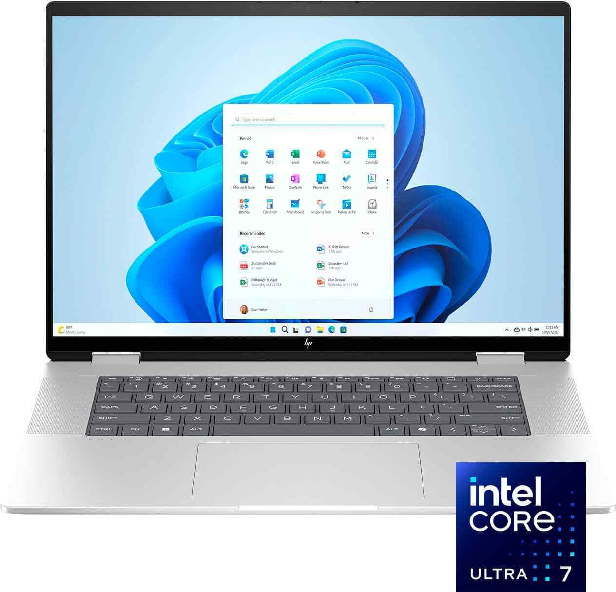 HP Envy 2-in-1 16" 2K Touchscreen Laptop with Intel Core Ultra 7 and 16GB RAM