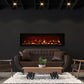 Amantii SYMMETRY Built-in Electric Fireplace with Two Flame Styles and Touchpad