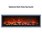 Amantii SYMMETRY Built-in Electric Fireplace with Two Flame Styles and Touchpad