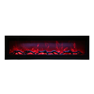 Amantii SYMMETRY Built-in Electric Fireplace with Two Flame Styles and Touchpad