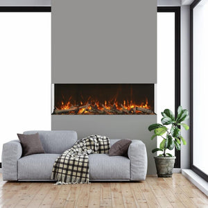 Amantii TRU-VIEW XT Indoor/Outdoor 3-Sided Smart Electric Fireplace