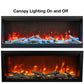 Amantii SYMMETRY Bespoke Extra Tall Built-In Smart Electric Fireplace with Sound