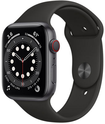 Apple Watch Series 6 (Late 2020) GPS/Cellular A2294  - 44mm Space Gray Aluminum Case