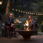 Arteflame 18-Inch Tall Low Euro Base Corten Steel Fire Pit