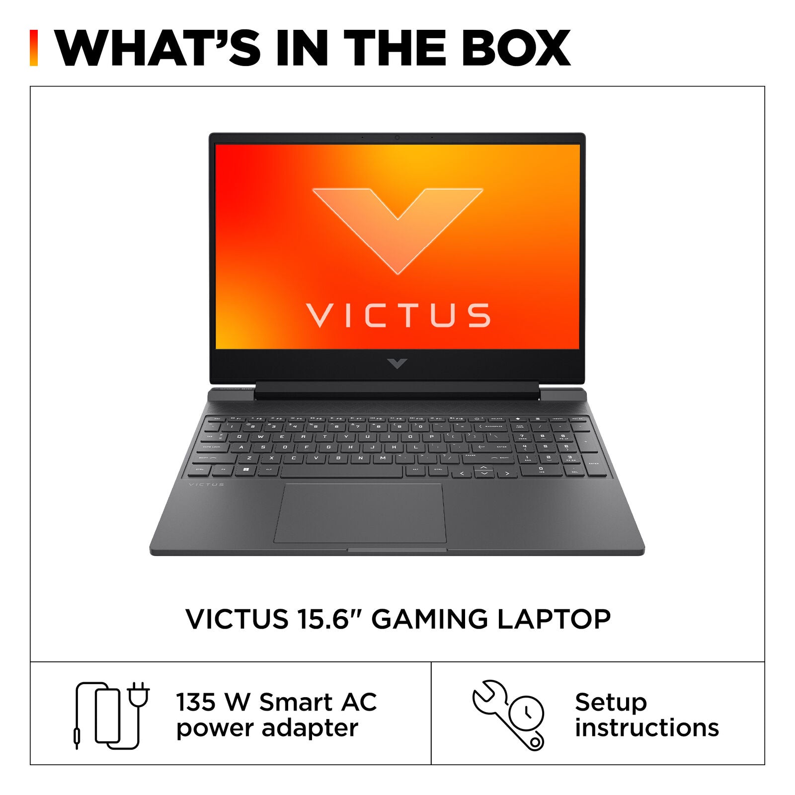 HP - Victus 15.6" Full HD Gaming Laptop - AMD Ryzen 5-7535HS - 8GB DDR5 Memor...