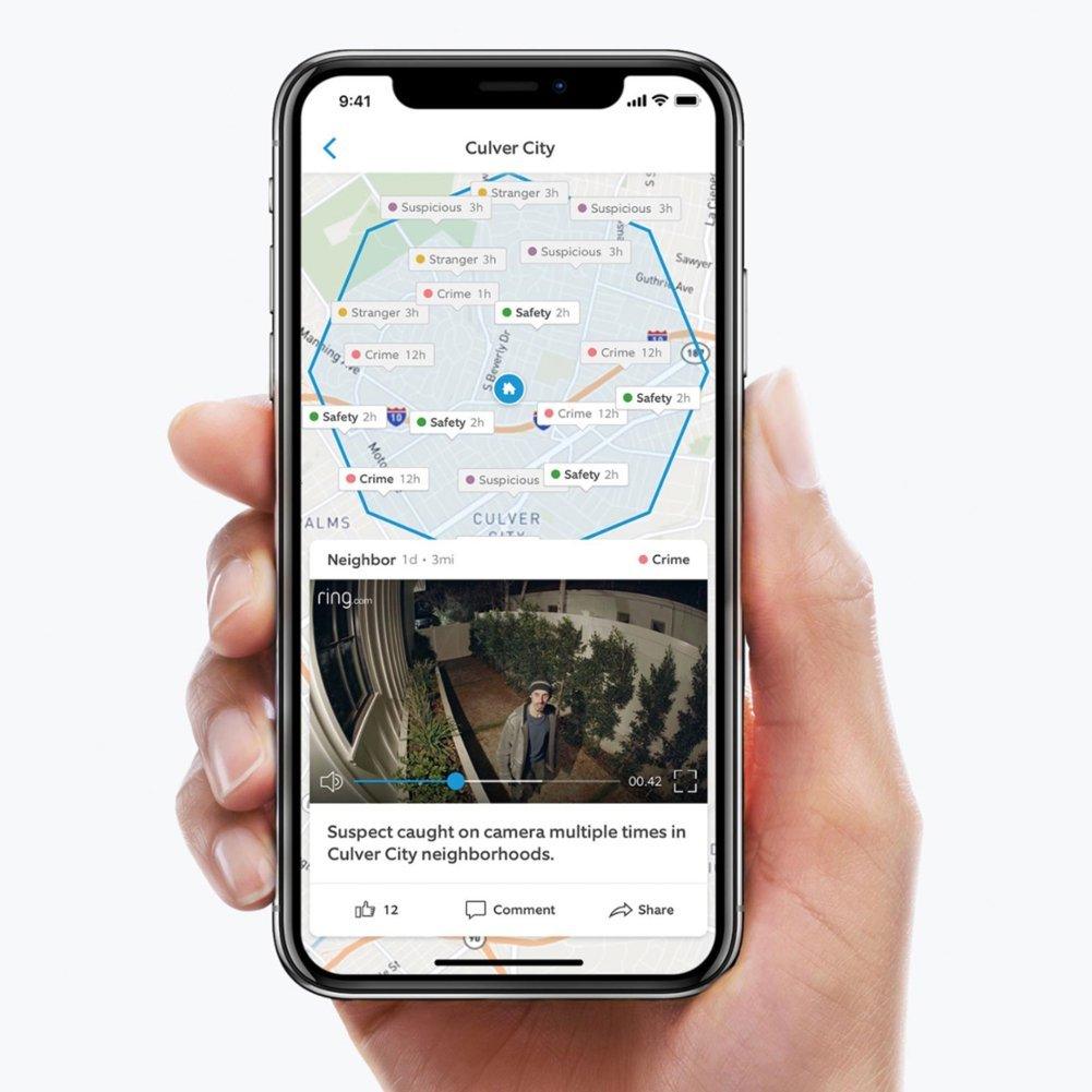 Ring Smart Video Doorbell 2nd Generation, 1080p HD Video - Satin Nickel (Refurbished) - Techable