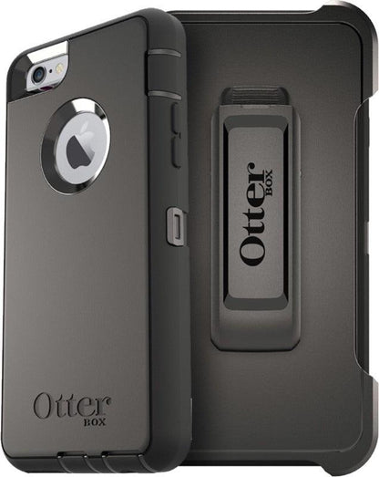 OtterBox DEFENDER SERIES Case & Holster for Apple iPhone 6 Plus/6S Plus - Black (Certified Refurbished) - Techable