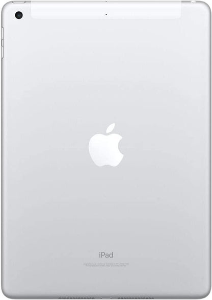 Apple iPad 5th Generation, 128GB, WIFI + 4G Unlocked All Carriers - Silver (Pre-Owned) (new) - Techable