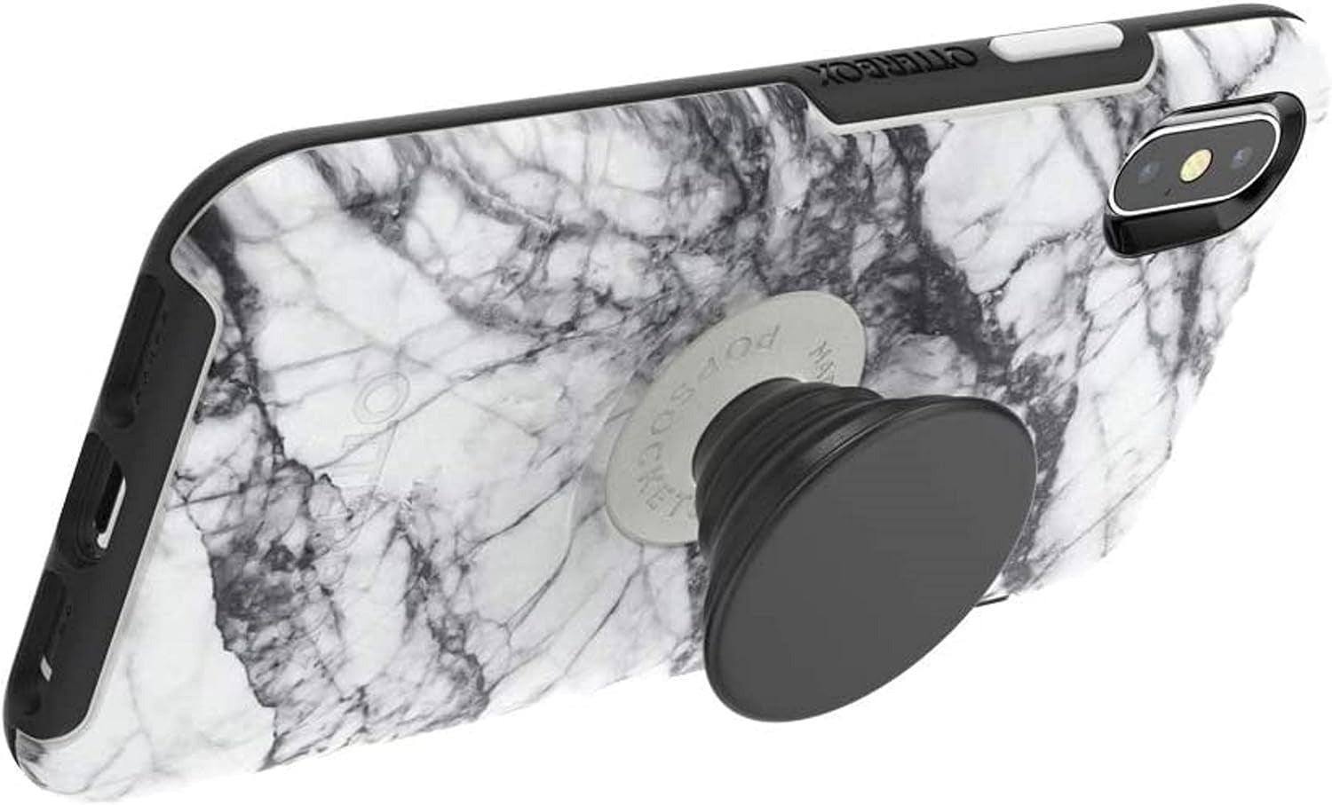 OtterBox Otter+Pop SYMMETRY SERIES Case for Apple iPhone X/XS - White Marble (Certified Refurbished) - Techable