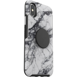 OtterBox Otter+Pop SYMMETRY SERIES Case for Apple iPhone X/XS - White Marble (Certified Refurbished) - Techable