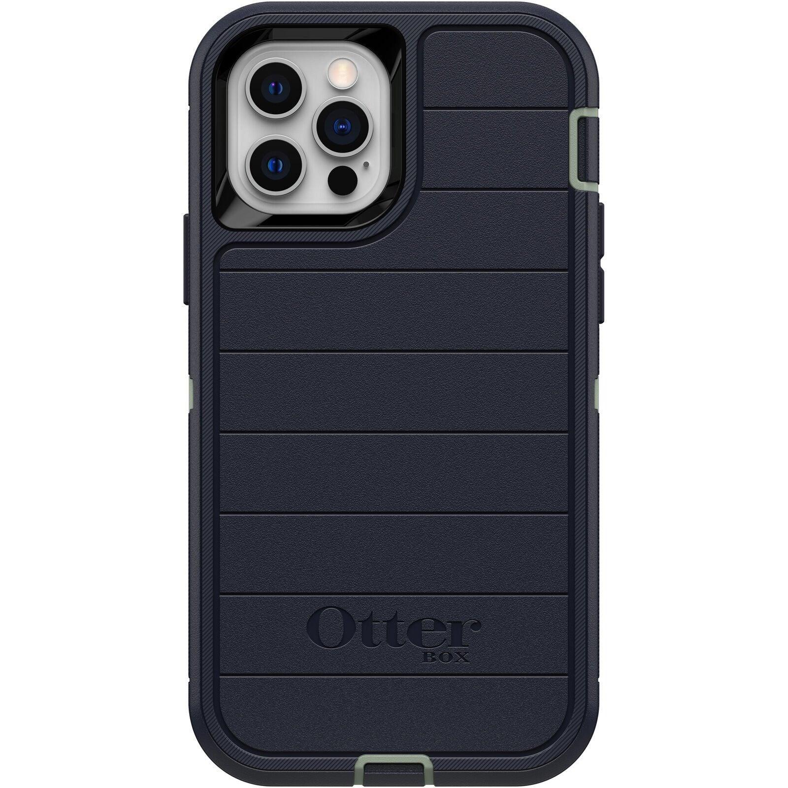 OtterBox DEFENDER SERIES Case & Holster for Apple iPhone 12/12 Pro - Varsity Blues (Certified Refurbished) - Techable